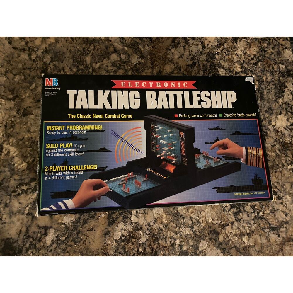 Milton Bradley 1989 Electronic Talking Battleship Game. Tested Works Great.